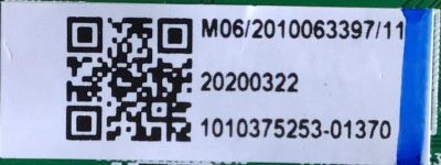 KIT DE TARJETAS PARA TV WEATINGHOUSE MAIN MS16010-ZC01-01 / M06/2010063397/11 / 20200322  / T-CON STCON575C / CCPD-TC575-003 / FUENTE TV5006-ZC02-02 / M31/2010063397/10 / 20200321 / PANEL CC580PV4D / MODELO WR58UX4019 - Imagen 3